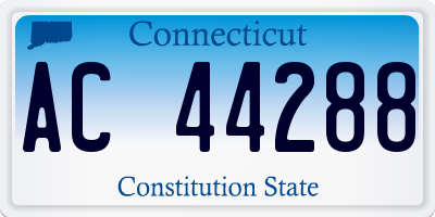 CT license plate AC44288