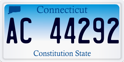 CT license plate AC44292