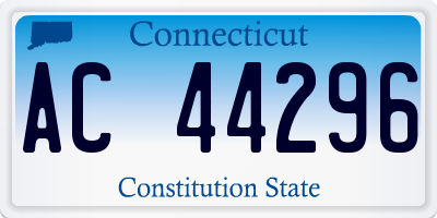 CT license plate AC44296
