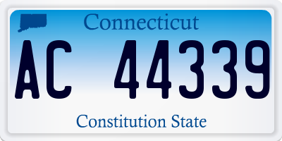CT license plate AC44339
