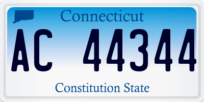 CT license plate AC44344