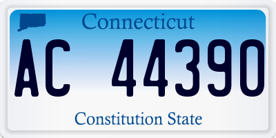 CT license plate AC44390
