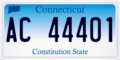 CT license plate AC44401