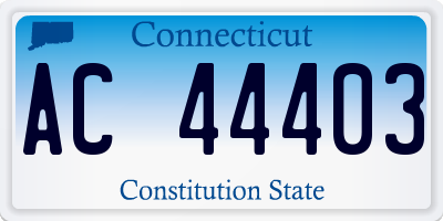 CT license plate AC44403