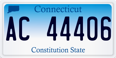 CT license plate AC44406