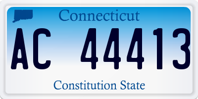 CT license plate AC44413