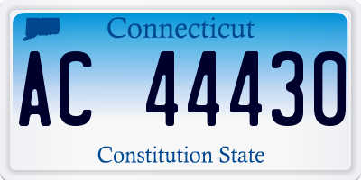 CT license plate AC44430