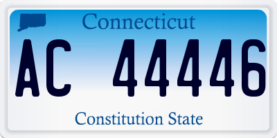 CT license plate AC44446