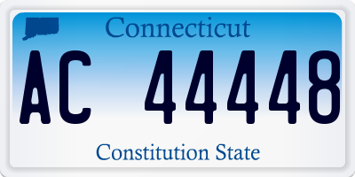 CT license plate AC44448
