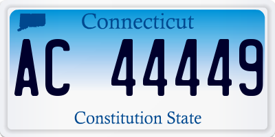 CT license plate AC44449