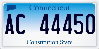 CT license plate AC44450