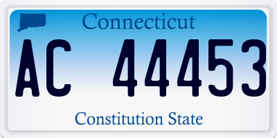 CT license plate AC44453