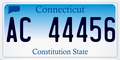 CT license plate AC44456