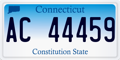 CT license plate AC44459