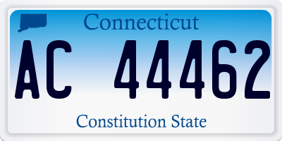 CT license plate AC44462