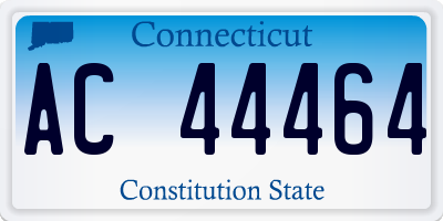 CT license plate AC44464