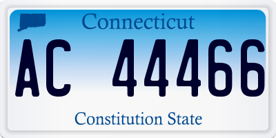 CT license plate AC44466