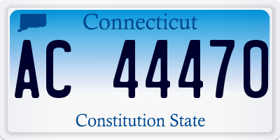 CT license plate AC44470