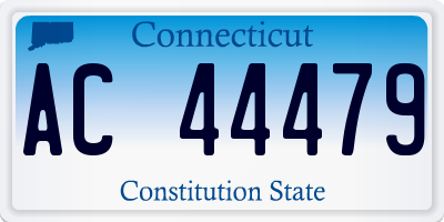 CT license plate AC44479