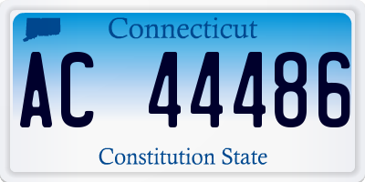 CT license plate AC44486