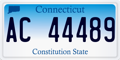 CT license plate AC44489
