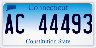 CT license plate AC44493