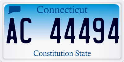 CT license plate AC44494