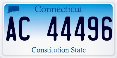 CT license plate AC44496
