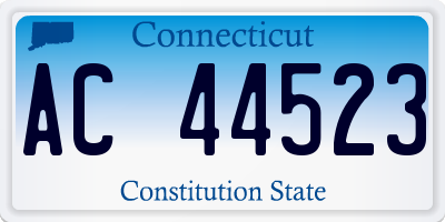 CT license plate AC44523