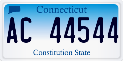 CT license plate AC44544