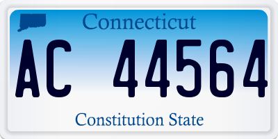 CT license plate AC44564