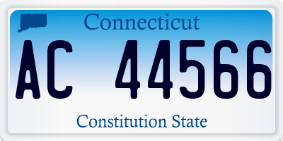 CT license plate AC44566