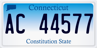 CT license plate AC44577