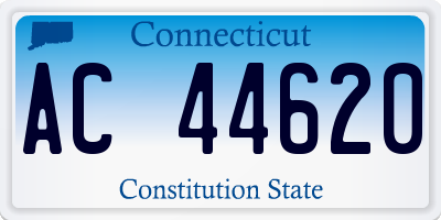 CT license plate AC44620