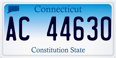 CT license plate AC44630