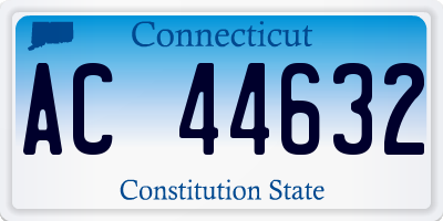 CT license plate AC44632