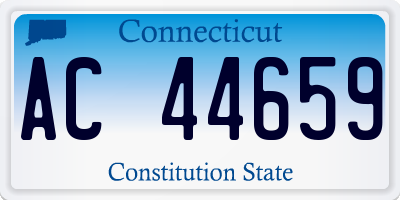 CT license plate AC44659