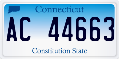 CT license plate AC44663