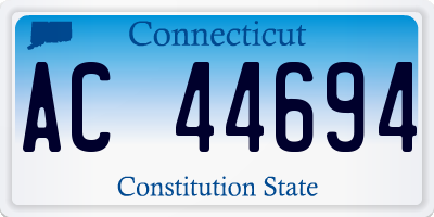 CT license plate AC44694