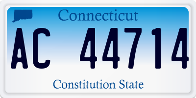 CT license plate AC44714