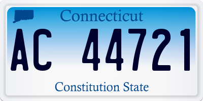 CT license plate AC44721