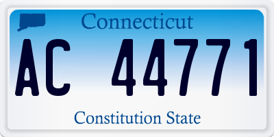 CT license plate AC44771