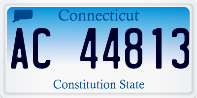 CT license plate AC44813