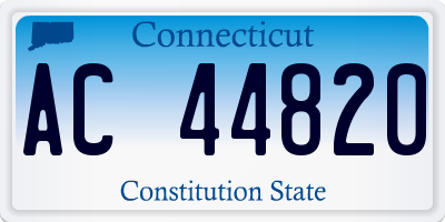 CT license plate AC44820