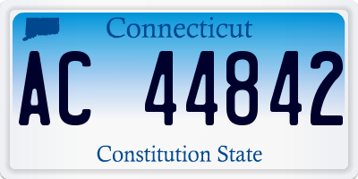 CT license plate AC44842