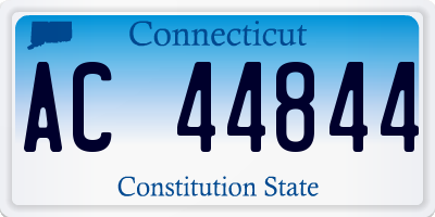CT license plate AC44844