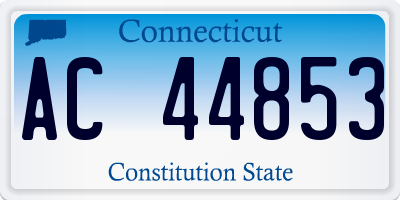 CT license plate AC44853