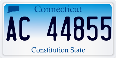 CT license plate AC44855
