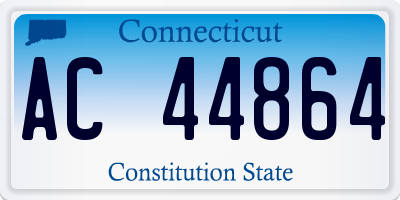 CT license plate AC44864