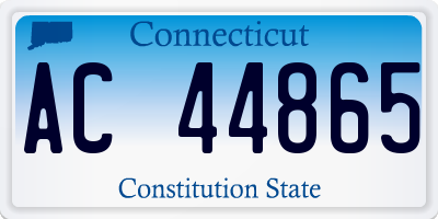CT license plate AC44865